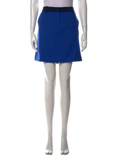 Pre-owned Tory Sport Mini Skirt In Blue