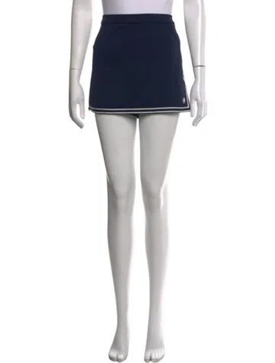Pre-owned Tory Sport Mini Skirt In Blue/white