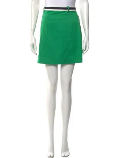 Pre-owned Tory Sport Mini Skirt In Green