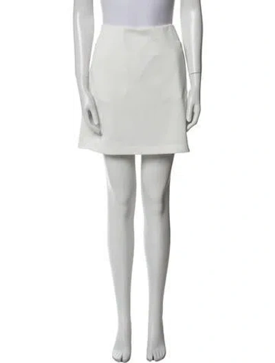 Pre-owned Tory Sport Mini Skirt In White