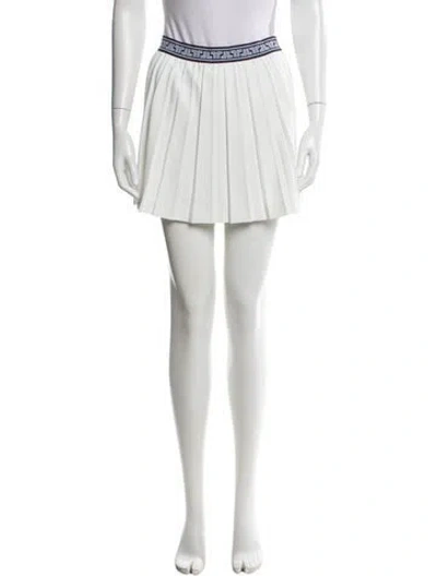 Pre-owned Tory Sport Mini Skirt In White