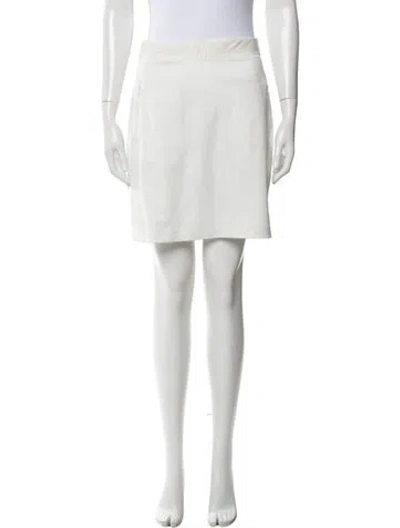 Pre-owned Tory Sport Mini Skirt In White