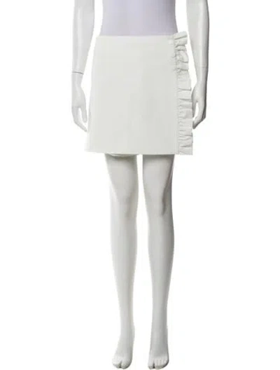 Pre-owned Tory Sport Mini Skirt In White