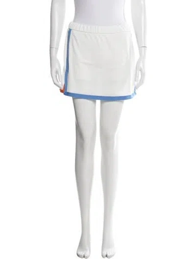 Pre-owned Tory Sport Mini Skirt In White