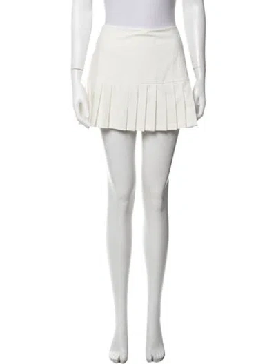 Pre-owned Tory Sport Mini Skirt In White