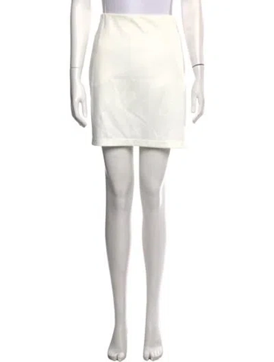 Pre-owned Tory Sport Mini Skirt In White
