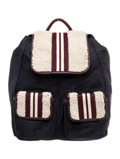 Pre-owned Tory Sport Nylon Backpack In Blue