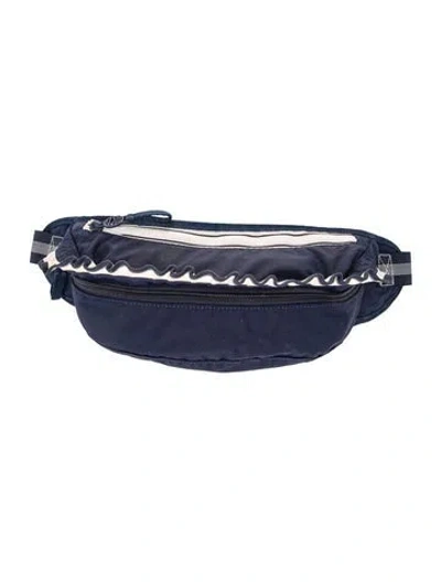 Pre-owned Tory Sport Nylon Belt Bag In Blue