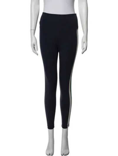 Pre-owned Tory Sport Nylon Colorblock Pattern Sweatpants In Blue