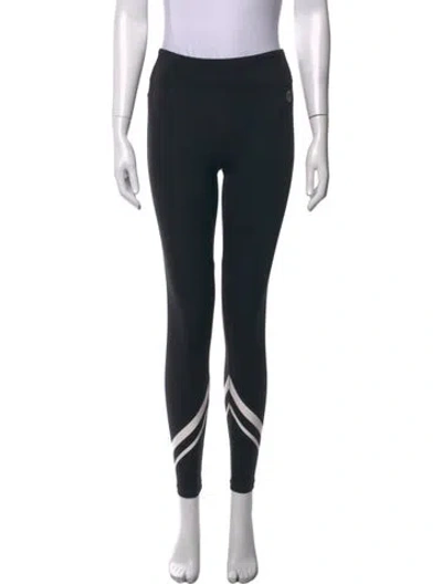 Pre-owned Tory Sport Nylon Skinny Leg Pants In Black