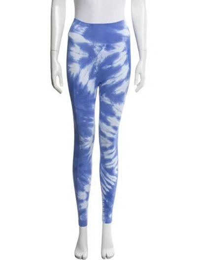 Pre-owned Tory Sport Nylon Skinny Leg Pants In Blue