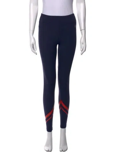 Pre-owned Tory Sport Nylon Skinny Leg Pants In Blue