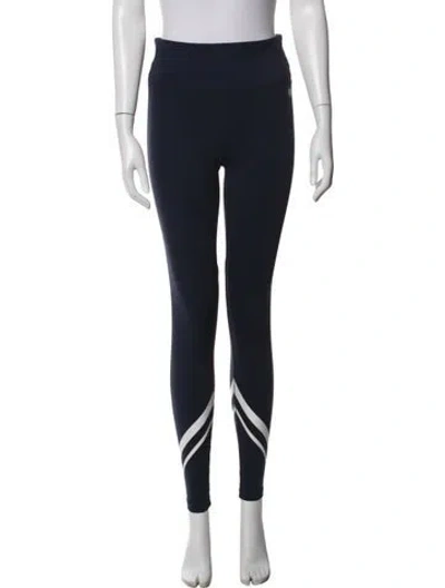 Pre-owned Tory Sport Nylon Skinny Leg Pants In Blue/white