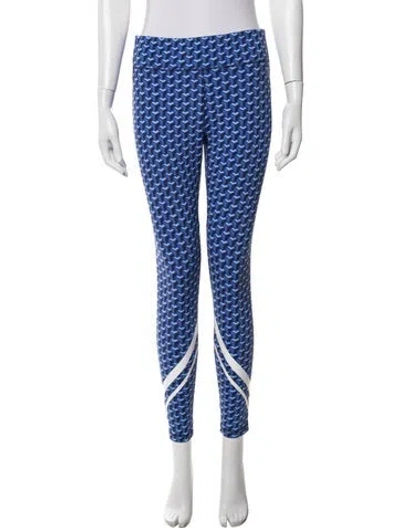 Pre-owned Tory Sport Nylon Skinny Leg Pants W/ Tags In Blue
