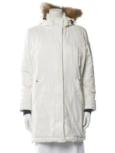 Pre-owned Tory Sport Parka In Neutral
