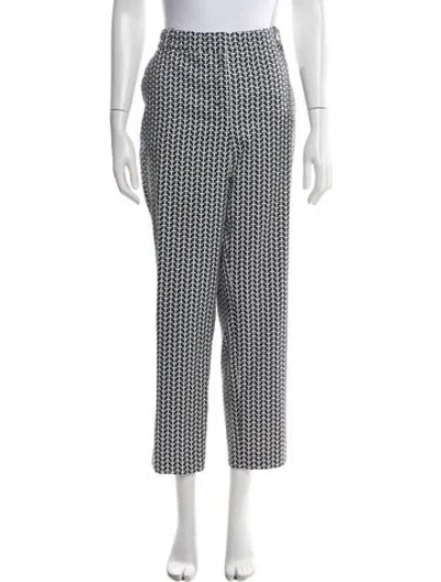 Pre-owned Tory Sport Patterned Straight Leg Pants In Black