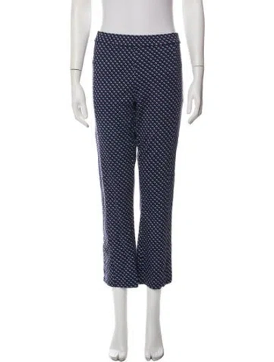 Pre-owned Tory Sport Patterned Straight Leg Pants W/ Tags In Blue