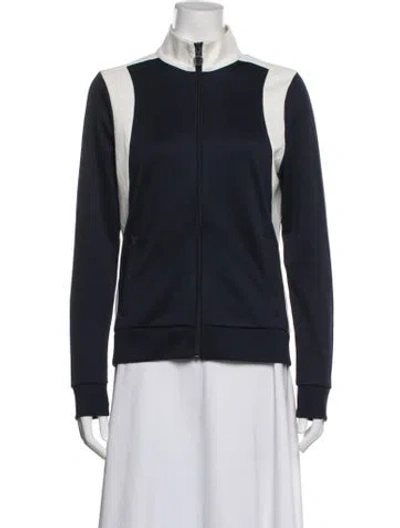 Pre-owned Tory Sport Performance Jacket In Blue/white