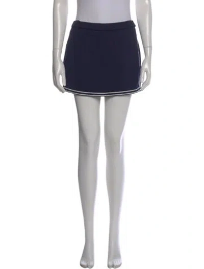 Pre-owned Tory Sport Pique Tennis Mini Skirt In Multi