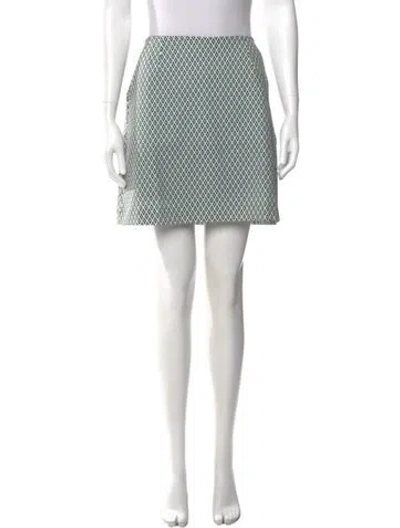 Pre-owned Tory Sport Plaid Print Mini Shorts In Blue