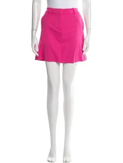 Pre-owned Tory Sport Pleated Accents Mini Skirt In Pink