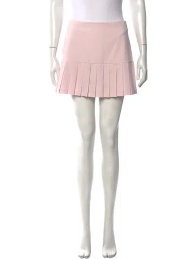 Pre-owned Tory Sport Pleated Accents Mini Skirt In Pink