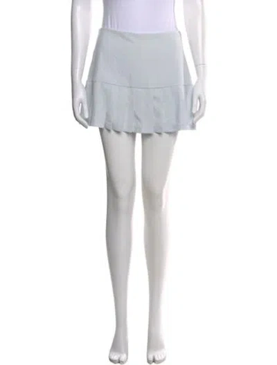 Pre-owned Tory Sport Pleated Accents Mini Skirt W/ Tags In Blue