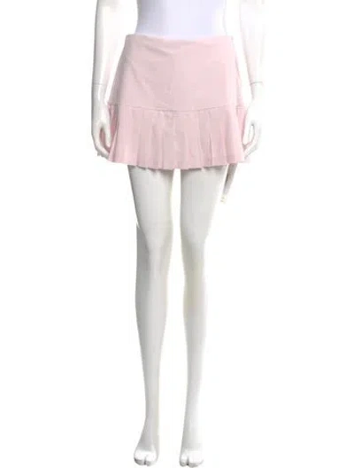 Pre-owned Tory Sport Pleated Accents Mini Skirt W/ Tags In Pink