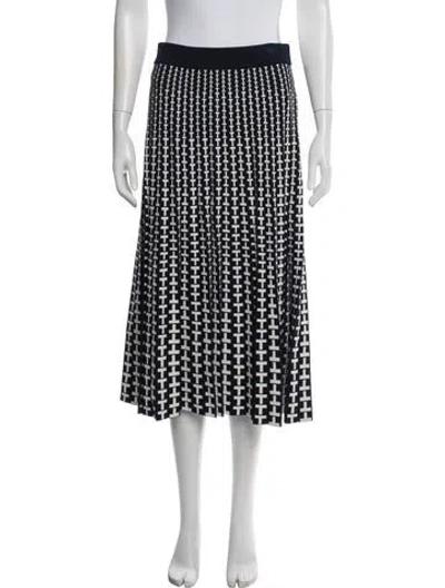 Pre-owned Tory Sport Printed Midi Length Skirt In Blue