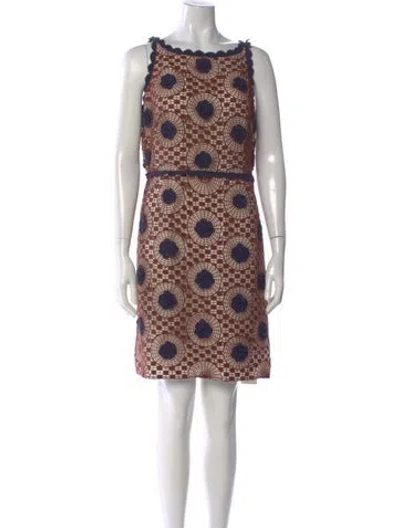 Pre-owned Tory Sport Printed Mini Dress In Multi