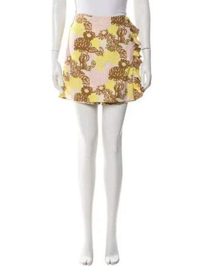 Pre-owned Tory Sport Printed Mini Shorts In Blue