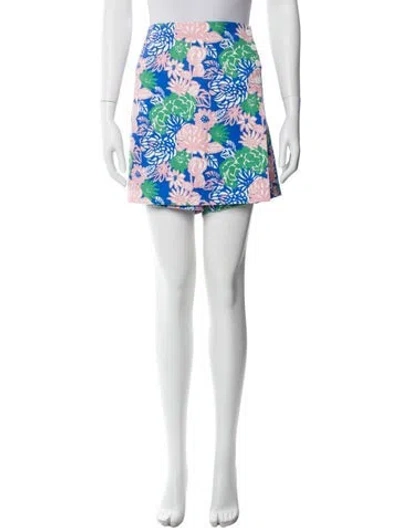 Pre-owned Tory Sport Printed Mini Shorts In Multi
