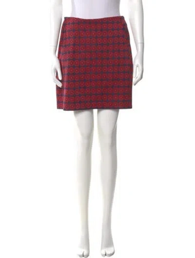 Pre-owned Tory Sport Printed Mini Skirt In Multi