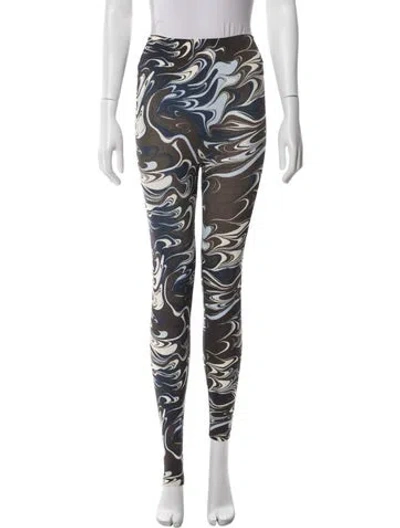Pre-owned Tory Sport Printed Sweatpants In Blue