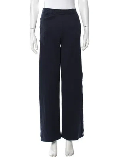 Pre-owned Tory Sport Ruffle Embellishment Sweatpants In Blue