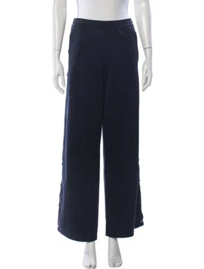 Pre-owned Tory Sport Ruffle Embellishment Sweatpants In Blue