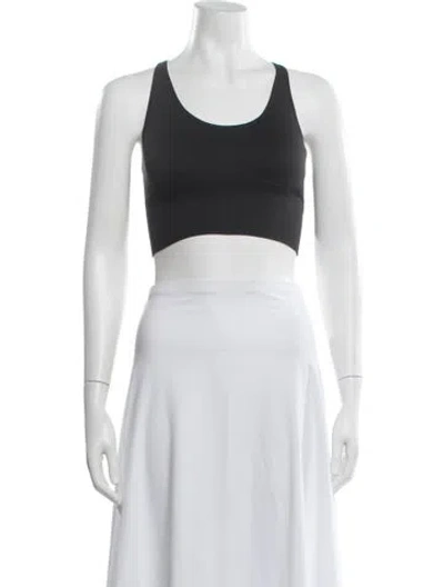 Pre-owned Tory Sport Scoop Neck Sleeveless Sports Bra W/ Tags In Blue