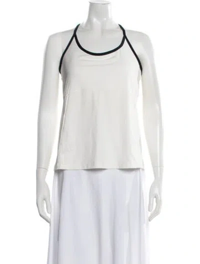 Pre-owned Tory Sport Scoop Neck Sleeveless Top In Multi