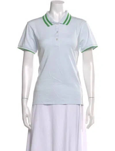 Pre-owned Tory Sport Short Sleeve Polo In Blue