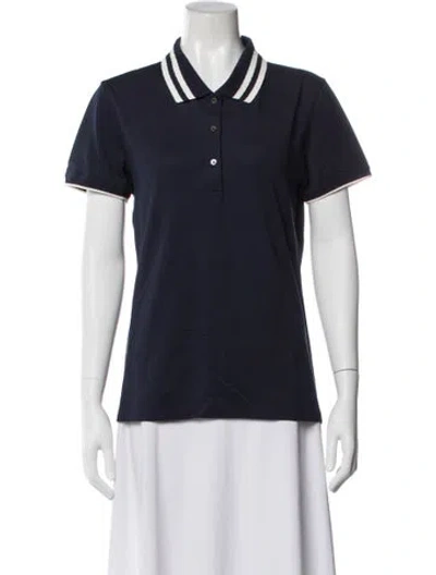 Pre-owned Tory Sport Short Sleeve Polo In Blue