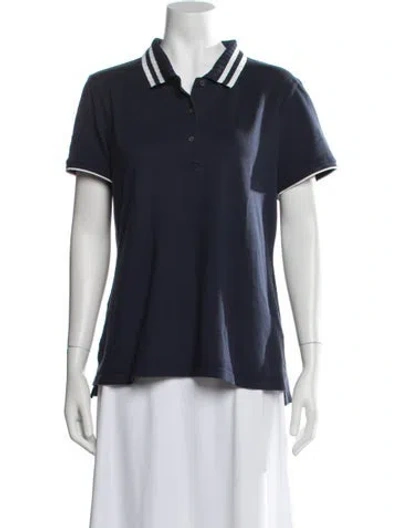 Pre-owned Tory Sport Short Sleeve Polo In Blue
