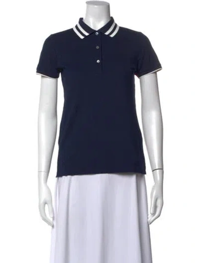 Pre-owned Tory Sport Short Sleeve Polo In Blue