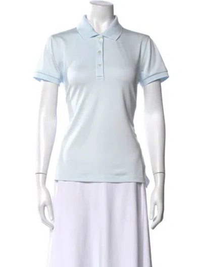 Pre-owned Tory Sport Short Sleeve Polo In Blue