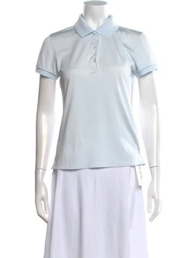 Pre-owned Tory Sport Short Sleeve Polo In Blue