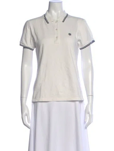 Pre-owned Tory Sport Short Sleeve Polo In Neutral
