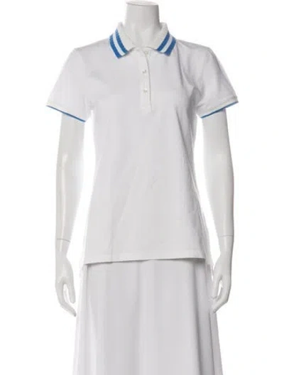 Pre-owned Tory Sport Short Sleeve Polo In Neutral