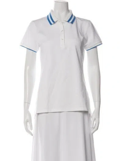 Pre-owned Tory Sport Short Sleeve Polo In Neutrals