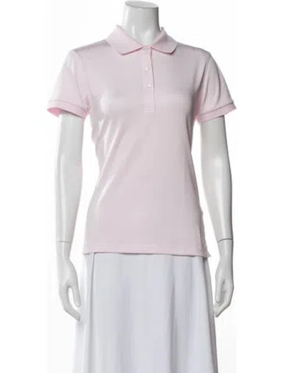 Pre-owned Tory Sport Short Sleeve Polo In Pink