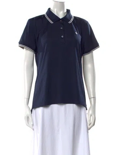 Pre-owned Tory Sport Short Sleeve Polo W/ Tags In Blue