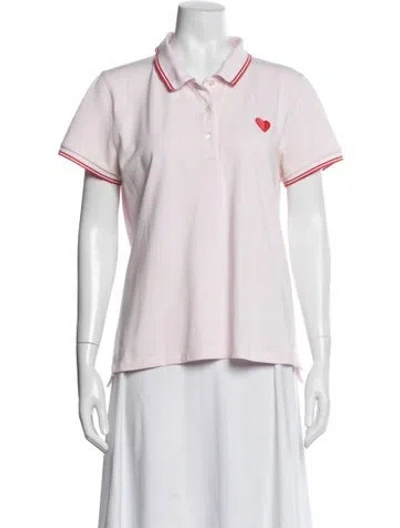 Pre-owned Tory Sport Short Sleeve Polo In White